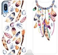 Flip case for mobile Huawei Y6 2019 - M003S Trap and colourful feathers - Phone Cover