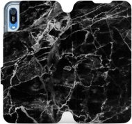 Flip mobile phone case Huawei Y6 2019 - V056P Black marble - Phone Cover
