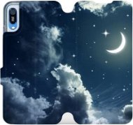 Flip mobile phone case Huawei Y6 2019 - V145P Night sky with moon - Phone Cover