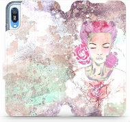 Flip mobile phone case Huawei Y6 2019 - MF15S Lady with pink hair - Phone Cover