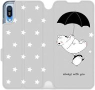 Flip mobile phone case Huawei Y6 2019 - MH08P Bear and penguin - always with you - Phone Cover