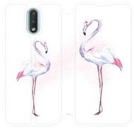 Flip mobile phone case Nokia 3.2 - M005S Flamingos - Phone Cover