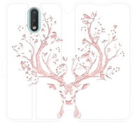 Flip mobile phone case Nokia 3.2 - M007S Pink deer - Phone Cover