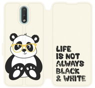 Flip mobile phone case Nokia 3.2 - M041S Panda - life is not always black and white - Phone Cover