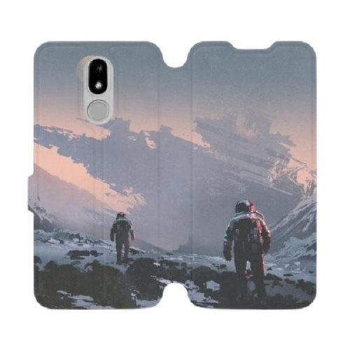 Flip mobile phone case Nokia 3.2 - MA04S Explorers of the frozen landscape - Phone Cover - Main image