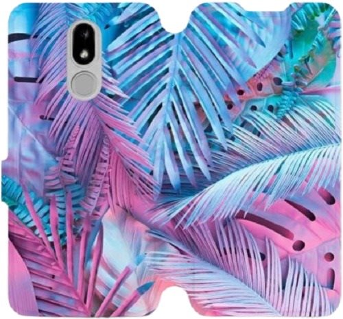 Flip mobile phone case Nokia 3.2 - MG10S Purple and blue leaves - Phone Cover - Main image