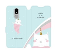 Flip mobile phone case Nokia 3.2 - MH11S Cat - I want to be a catcorn or a marmaid - Phone Cover