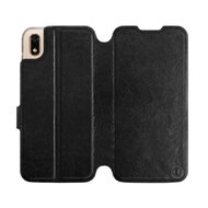 Flip case for Honor 8S in Black & Orange with orange interior - Phone Cover