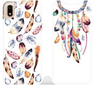 Flip case for Honor 8S - M003S Trap and colourful feathers - Phone Cover