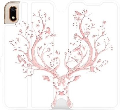 Flip case for Honor 8S - M007S Pink Deer - Phone Cover - Main image