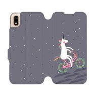Flip case for Honor 8S - V024P Unicorn on a bike - Phone Cover