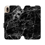 Flip case for Honor 8S - V056P Black Marble - Phone Cover