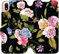 Flip case for Honor 8S - VD07S Roses and flowers on black background - Phone Cover