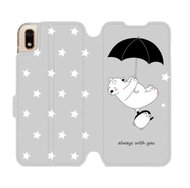 Flip case for Honor 8S - MH08P Bear and penguin - always with you - Phone Cover