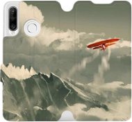Flip mobile phone case Huawei P30 Lite - MA03P Orange plane in the mountains - Phone Cover