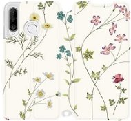 Flip mobile phone case Huawei P30 Lite - MD03S Thin plants with flowers - Phone Cover