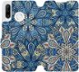 Kryt na mobil Flipové puzdro na mobil Huawei P30 Lite – V108P Modré mandala kvety - Kryt na mobil