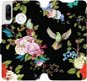 Flipové puzdro na mobil Huawei P30 Lite – VD09S Vtáky a kvety - Kryt na mobil