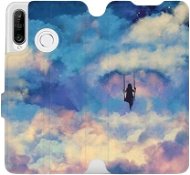 Flip mobile phone case Huawei P30 Lite - MR09S Girl on the swing in the clouds - Phone Cover