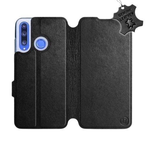 Mobiwear Flip case for Honor 20 Lite - Black - Leather - Black Leather - Phone Cover - Main image