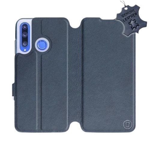 Mobiwear Flip case for Honor 20 Lite - Blue - Leather - Blue Leather - Phone Cover - Main image