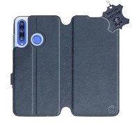 Flip case for Honor 20 Lite - Blue - Leather - Blue Leather - Phone Cover