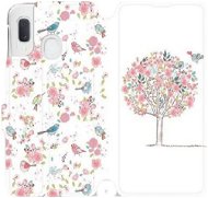 Flip case for mobile Samsung Galaxy A20e - 120S Tree and birds - Phone Cover