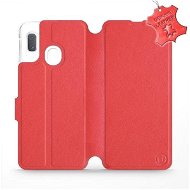 Flip case for Samsung Galaxy A20e - Red - leather - Red Leather - Phone Cover