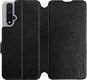 Flipové puzdro na mobil Honor 20 vo vyhotovení  Black & Gray so sivým vnútrom - Kryt na mobil