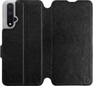 Flipové puzdro na mobil Honor 20 vo vyhotovení  Black & Gray so sivým vnútrom - Kryt na mobil