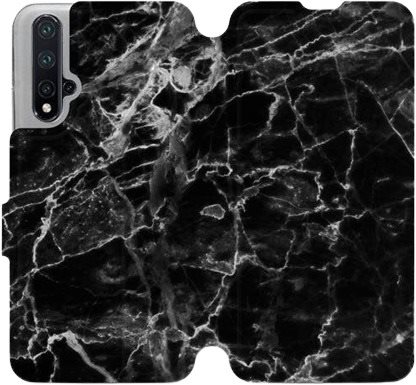 Flip case for Honor 20 - V056P Black Marble - Phone Cover - Main image