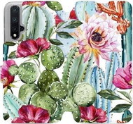 Flipové pouzdro na mobil Honor 20 - MG09S Kaktusy a květy - Phone Cover