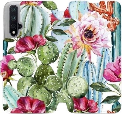 Flipové pouzdro na mobil Honor 20 - MG09S Kaktusy a květy - Phone Cover - Main image