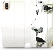 Flip mobile phone case Huawei Y5 2019 - MF08S Face of a girl - Phone Cover