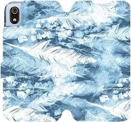 Phone Cover Flip case for Xiaomi Redmi 7A - M058S Light blue horizontal feathers - Kryt na mobil