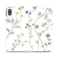 Flipové puzdro na mobil Xiaomi Redmi 7A – MD03S Tenké rastlinky s kvetmi - Kryt na mobil
