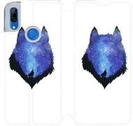 Flip case for mobile Huawei P Smart Z - MF10P Space Wolf - Phone Cover