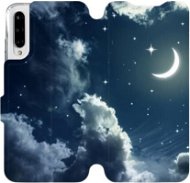 Flipové puzdro na mobil Xiaomi Mi A3 – V145P Nočná obloha s mesiacom - Kryt na mobil