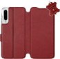 Flip case for Xiaomi Mi A3 - Dark Red - Leather - Dark Red Leather - Phone Cover
