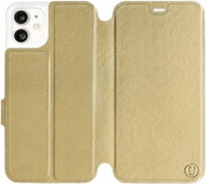 Flip case for Apple iPhone 11 in Gold&Orange with orange interior - Phone Cover