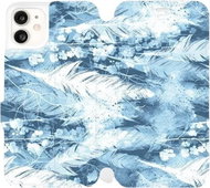 Flip mobile case Apple iPhone 11 - M058S Light blue horizontal feathers - Phone Cover