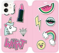 Flip mobile phone case Apple iPhone 11 - M129S Pink WHAT - Phone Cover