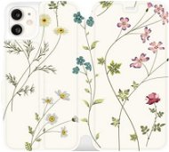 Flipové puzdro na mobil Apple iPhone 11 – MD03S Tenké rastlinky s kvetmi - Kryt na mobil