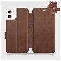 Flip puzdro na mobil Apple iPhone 11 – Hnedé – kožené – Brown Leather - Kryt na mobil