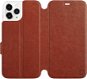 Flip case for Apple iPhone 11 Pro in Brown&Gray with grey interior - Phone Cover