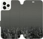 Flipové puzdro na mobil Apple iPhone 11 Pro – V063P Mesto v sivom háve - Kryt na mobil
