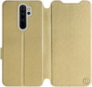 Flip case for Xiaomi Redmi Note 8 Pro in Gold&Gray with grey interior - Phone Cover