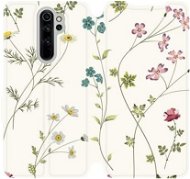 Flipové puzdro na mobil Xiaomi Redmi Note 8 Pro – MD03S Tenké rastlinky s kvetmi - Kryt na mobil