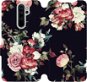 Flip case for Xiaomi Redmi Note 8 Pro - VD11P Rose on black - Phone Cover