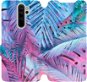Flip case for Xiaomi Redmi Note 8 Pro - MG10S Purple and blue leaves - Phone Cover